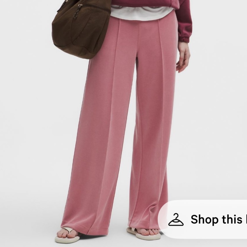 Pink Lululemon Softstreme Pants